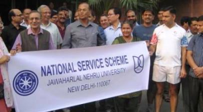 "Run for Unity" at Jawaharlal Nehru University (JNU)