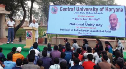 "Run for Unity" at Central University Haryana