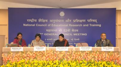 Union HRD Minister Smt Smriti  Irani attending the 52nd General Council Meeting of NCERT at New Delhi on 3rd February 2015