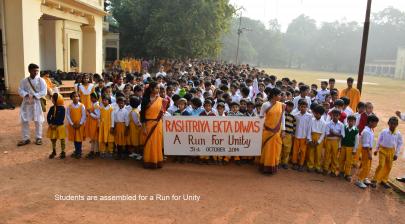 "Run for Unity" at Visva-Bharati, Santiniketan, West Bengal