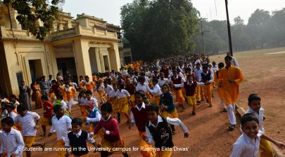 "Run for Unity" at Visva-Bharati, Santiniketan, West Bengal