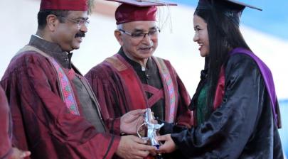 The Union Minister for Education, Skill Development and Entrepreneurship, Shri Dharmendra Pradhan attends the XXVII Convocation of North Eastern Hill University (NEHU), in Shillong on May 21, 2022