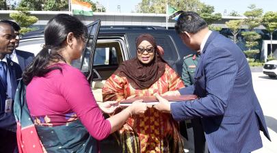 Ms. Samia Suluhu Hassan beng bid farewell