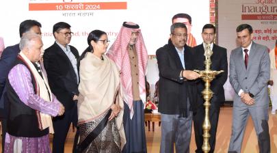 lighting the lamp during the Inaugural Ceremony of the ‘World Book Fair’ 2024