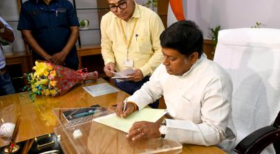 Shri Sukanta Majumdar assumed charge as the Minister of State for Ministry of Education