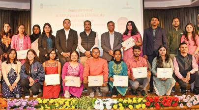 a group photograph at the inauguration of ICSSR Research Internship Programme in Social and Human Science