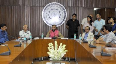 Shri Prakash Javadekar speaking at a function at IIT, in New Delhi on July 15, 2016