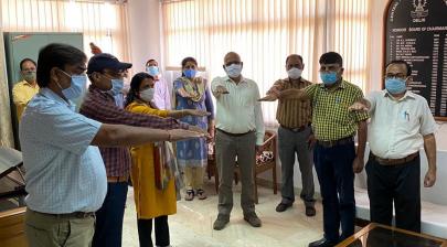 Taking Pledge regarding Covid-19 Awareness Campaign